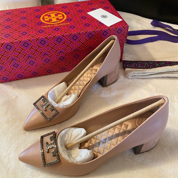 ✨NEW✨TORY BURCH GIGI 55MM EMBELLISHED POINTY TOE PUMP